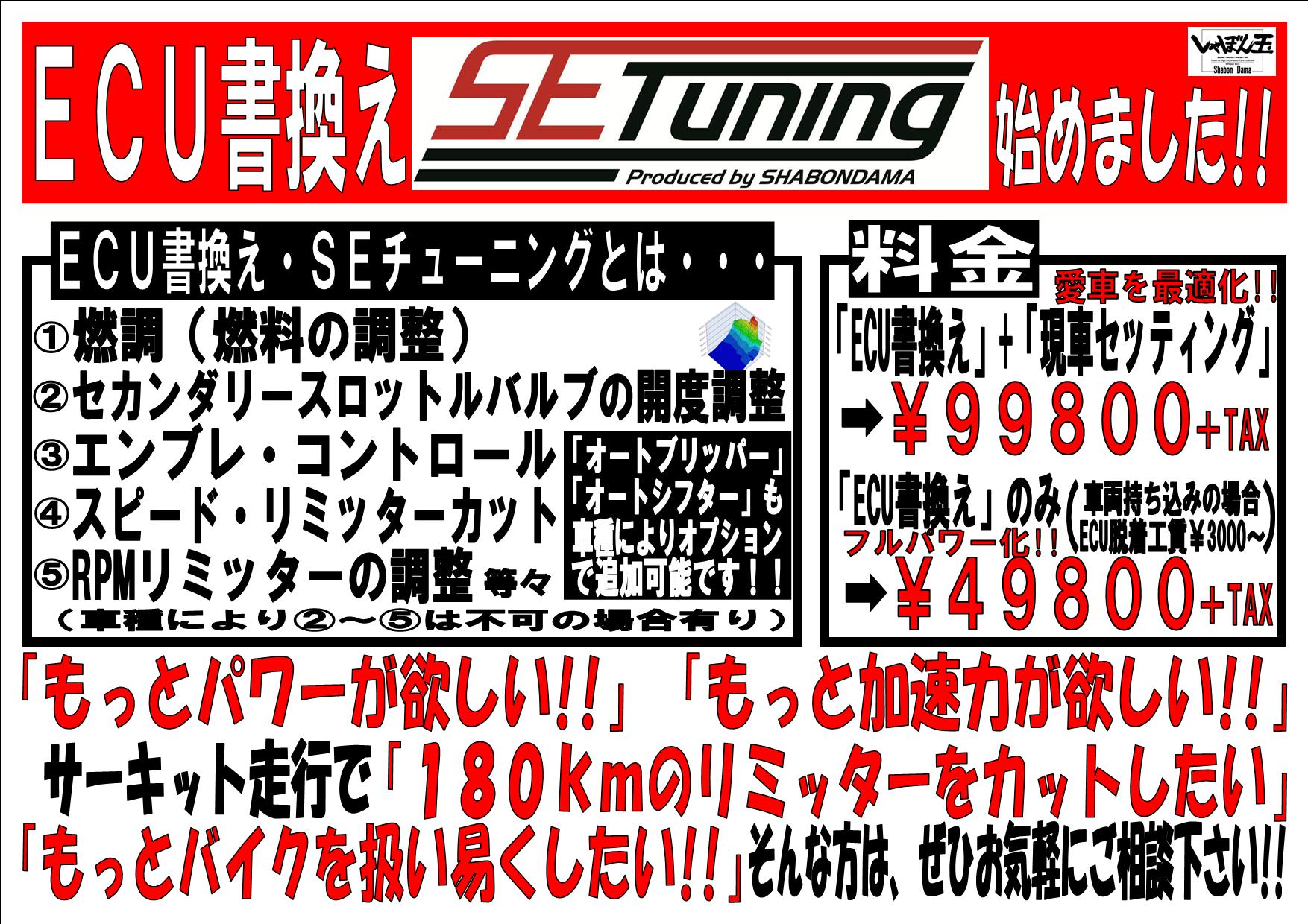 ECU書換え（SEチューニング） ZRX1200 DAEG | しゃぼん玉 -Shabondama-